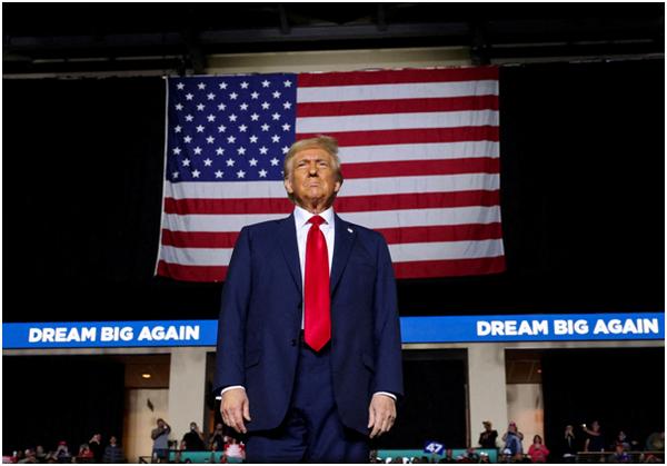 President-elect Donald Trump attends a campaign event, in Allentown, Pennsylvania, U.S., Oct. 29, 2024. REUTERS