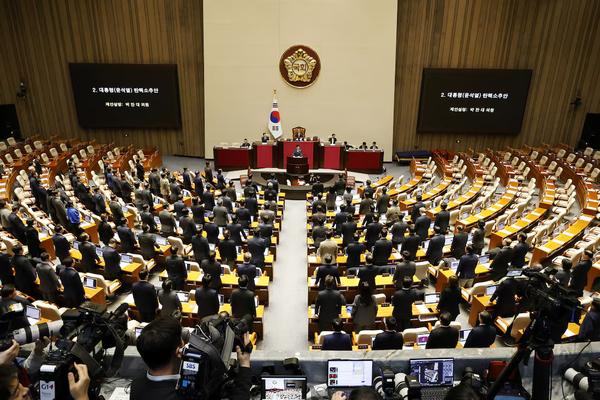 National Assembly, Seoul, Dec. 7, 2024. (REUTERS)