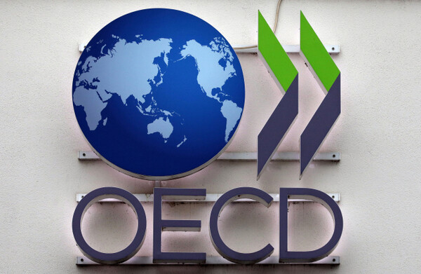 The logo of the OECD