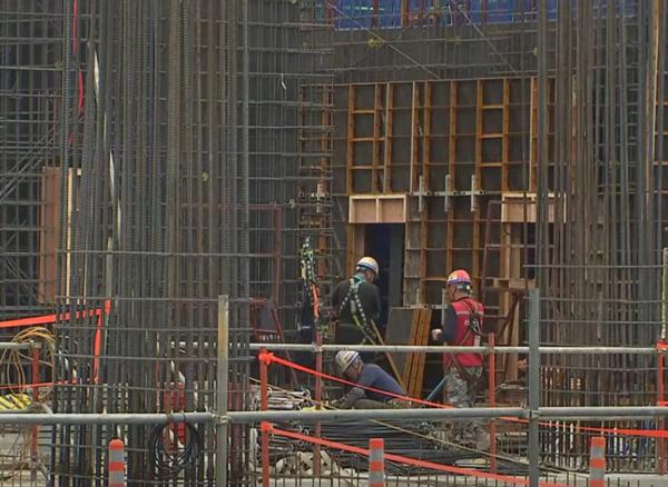 A construction site in Seoul (Captured from KBS News)