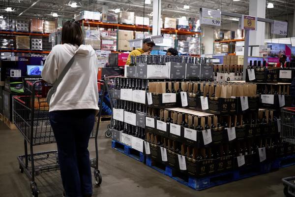 A person pushes a shopping cart at a Costco store ahead of Black Friday in Arlington, Virginia, U.S., Nov. 27, 2024. REUTERS